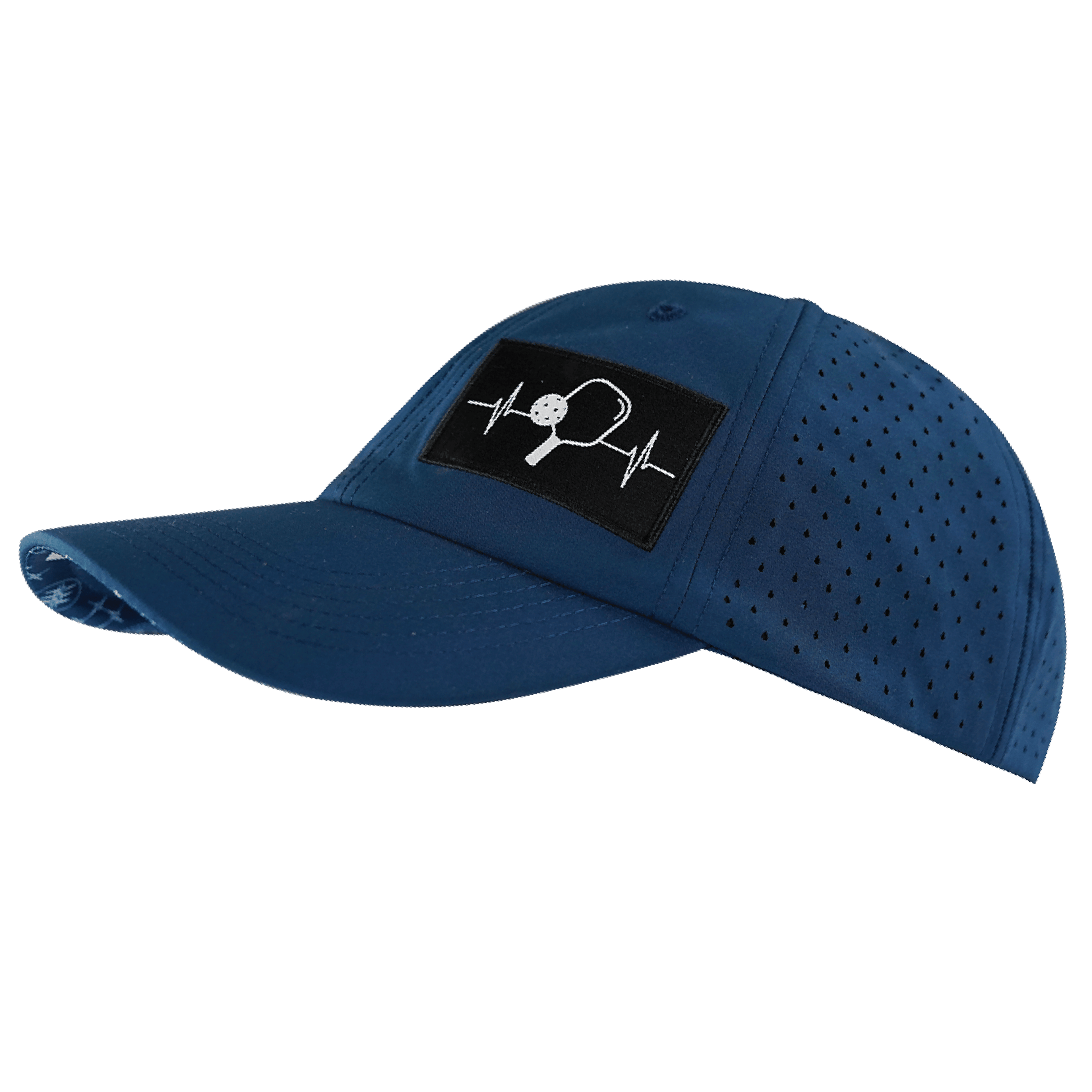 Pickleball Hat - Dad Hat - Navy - Laser Mesh