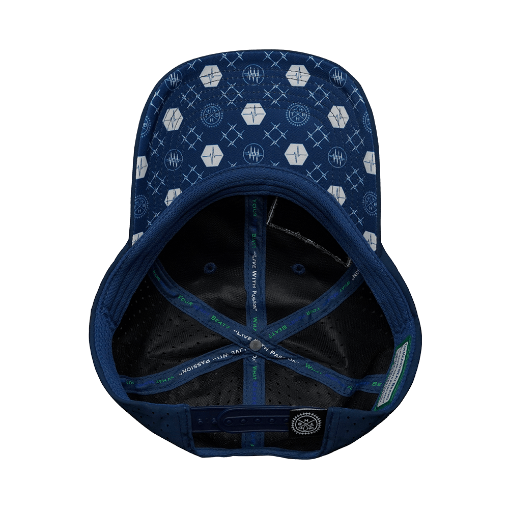 Pickleball Hat - Dad Hat - Navy - Laser Mesh